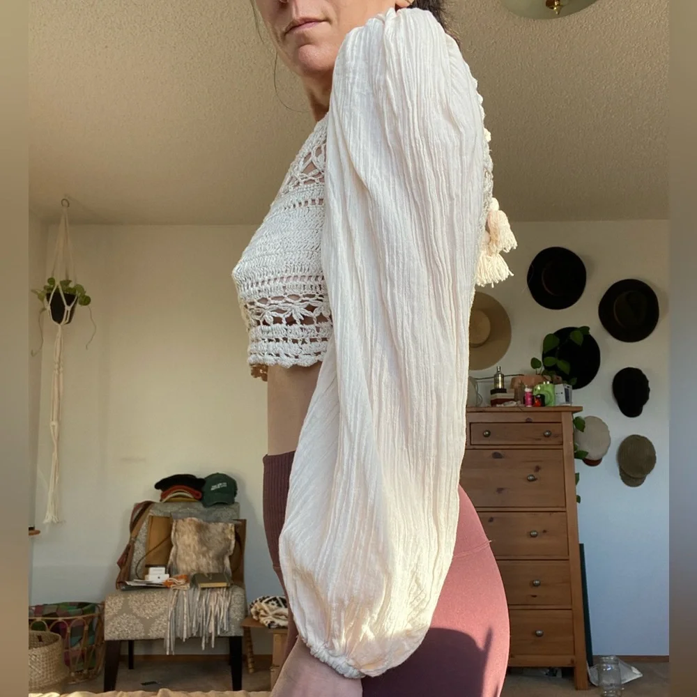 Free People Crochet Crop Top - Picture 3 of 3